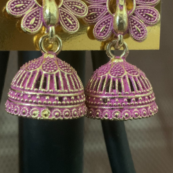 Classical Golden Plated Peacock Jhumka Earring