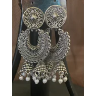 Latest light Weight double Jhumka Jhumki Earrings