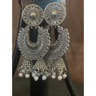 Latest light Weight double Jhumka Jhumki Earrings