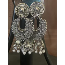 Latest light Weight double Jhumka Jhumki Earrings