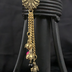 Chand Bali with Pearl Hangings Gold Plated Handmade Traditional Earring
