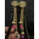 Chand Bali with Pearl Hangings Gold Plated Handmade Traditional Earring