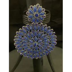 Latest Designer Kundan Stoned Pearl Statement Chandbali Earrings