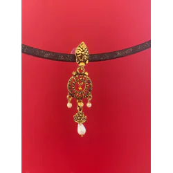 Pearl Hangings Gold Plated Handmade Traditional Earring
