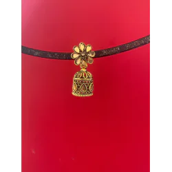Flower design Gold plated Jhumka Earring
