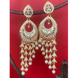 Fashion Frill Stylish 5 Layer Long Antique Traditional Earring