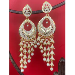 Fashion Frill Stylish 5 Layer Long Antique Traditional Earring