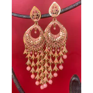 Fashion Frill Stylish 5 Layer Long Antique Traditional Earring