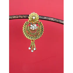 Gold Plated Floral Drop Earrings