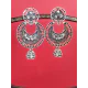 Silver Plated Circle Studs Light weight Ethnic Earrings