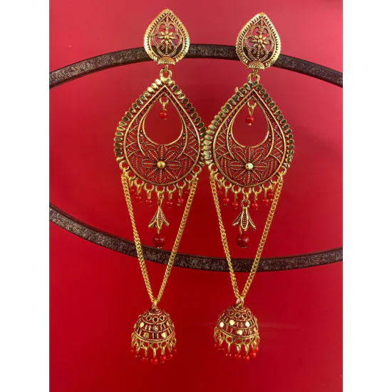 Latest Stylish Fancy Long Wedding Bridal Earring Latest Stylish Fancy Long Wedding Bridal Earring