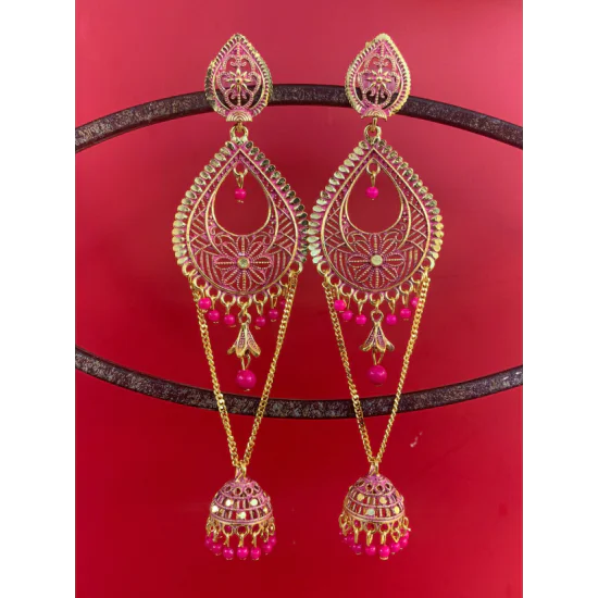 Latest Stylish Fancy Long Wedding Bridal Earring Latest Stylish Fancy Long Wedding Bridal Earring