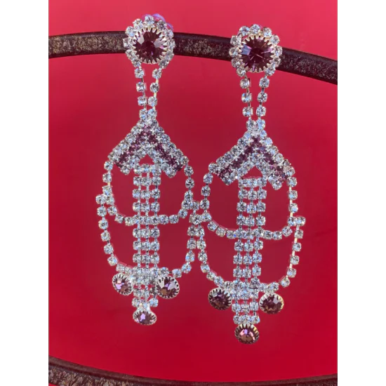 Light weight Cascading Crystal Earrings Light weight Cascading Crystal Earrings