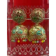 Lotus HandCraft Jhumka Meena Kari Earring Lotus HandCraft Jhumka Meena Kari Earring