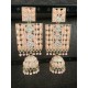 Elegant Gold Plated Chaandbali Long Hanging Jhumkas Dangle Earrings