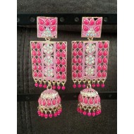 Elegant Gold Plated Chaandbali Long Hanging Jhumkas Dangle Earrings