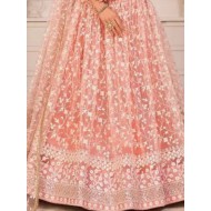 Beautiful Heavy Embroidery Fancy Net Lehenga Choli Readymade