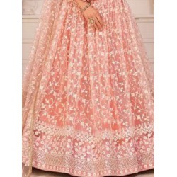Beautiful Heavy Embroidery Fancy Net Lehenga Choli Readymade