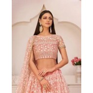 Beautiful Heavy Embroidery Fancy Net Lehenga Choli Readymade