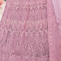 Light Purple Pink Heavy Net Fancy Embroidery Lehenga Choli Readymade
