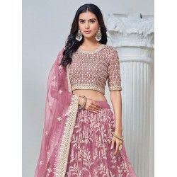 Beautiful Floral Embroidery Lehenga Choli Readymade
