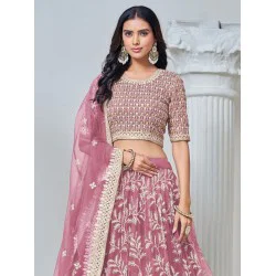 Beautiful Floral Embroidery Lehenga Choli Readymade
