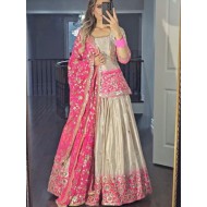 Heavy Pure Chinnon and Digital Print Readymade Lehenga Choli