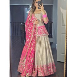 Heavy Pure Chinnon and Digital Print Readymade Lehenga Choli