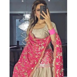 Heavy Pure Chinnon and Digital Print Readymade Lehenga Choli