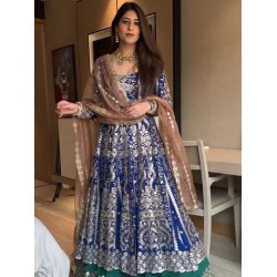 Heavy Embroidery Georgette Digital Print  Lehenga Choli Readymade