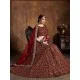 Raw Silk Heavy Embroidery Wedding Lehenga Choli Readymade