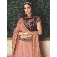 Velvet Dual Tone silk Lehenga Choli Readymade