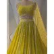 Yellow Floral Embroidery Sequence Georgette Lehenga Choli Readymade Yellow Floral Embroidery Sequence Georgette Lehenga Choli Readymade