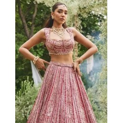 Beautiful Georgette Sequins Designer Wedding Lehenga Choli Readymade