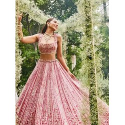 Beautiful Georgette Sequins Designer Wedding Lehenga Choli Readymade