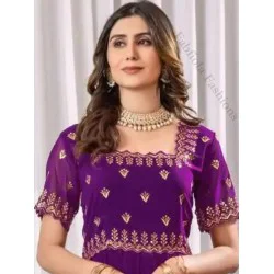 Georgette Designer Embroidered Anarkali Gown