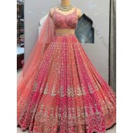 Heavy Designer Mirror Stone Work Wedding Lehenga Choli Readymade