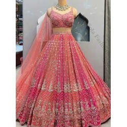Heavy Designer Mirror Stone Work Wedding Lehenga Choli Readymade