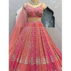 Heavy Designer Mirror Stone Work Wedding Lehenga Choli Readymade