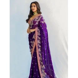 Ready to Wear Soft Rangoli Blooming Silk One Minute Saree