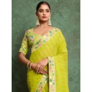 Tradition Heavy Embroidery Designer Ready to Wear One Minute Saree