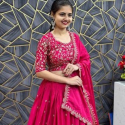Beautiful Chinon Designer Lehenga Choli Readymade