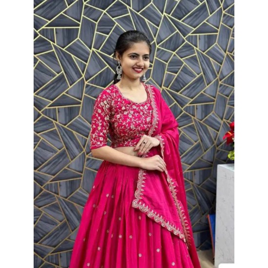 Beautiful Chinon Designer Lehenga Choli Readymade Beautiful Chinon Designer Lehenga Choli Readymade