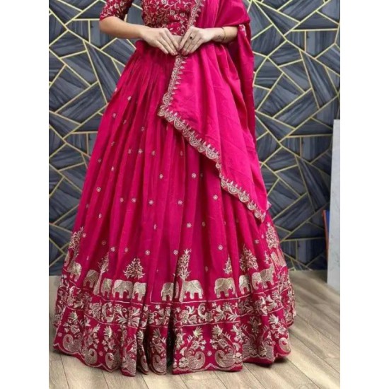 Beautiful Chinon Designer Lehenga Choli Readymade Beautiful Chinon Designer Lehenga Choli Readymade