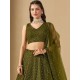 Dark Green Georgette Sequins Designer Wedding Lehenga Choli Readymade Dark Green Georgette Sequins Designer Wedding Lehenga Choli Readymade