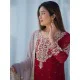 Heavy Faux Georgette With Heavy Embroidery Designer Sahara Suit Party Wear
