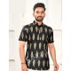 Heavy Rayon Gold Printed Design Men Shorts Kurta
