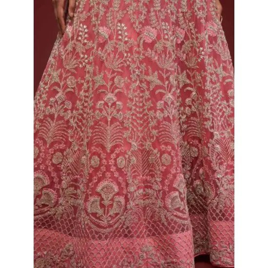 Light Pink Net Embroidery Designer Lehenga Choli Readymade Light Pink Net Embroidery Designer Lehenga Choli Readymade