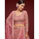 Light Pink Net Embroidery Designer Lehenga Choli Readymade Light Pink Net Embroidery Designer Lehenga Choli Readymade