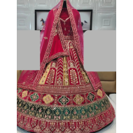 Velvet Heavy Embroidery Lehenga Choli Readymade